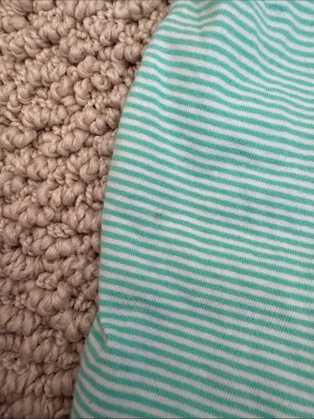Baby’s White Shortall Overalls with Mint Striped Tee 12 Months - Picture 6 of 6